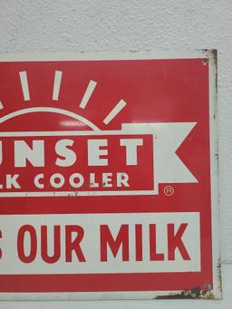 SST, Sunset Milk Cooler Sign