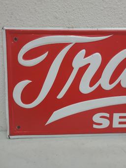 SST Embossed, Tracy's Seed Corn Sign