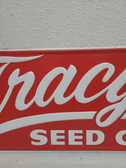 SST Embossed, Tracy's Seed Corn Sign