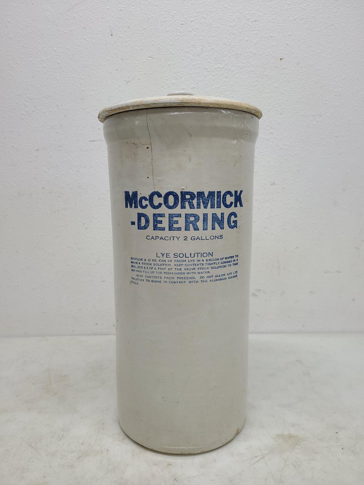 2gal McCormick-Deering Lye Crock