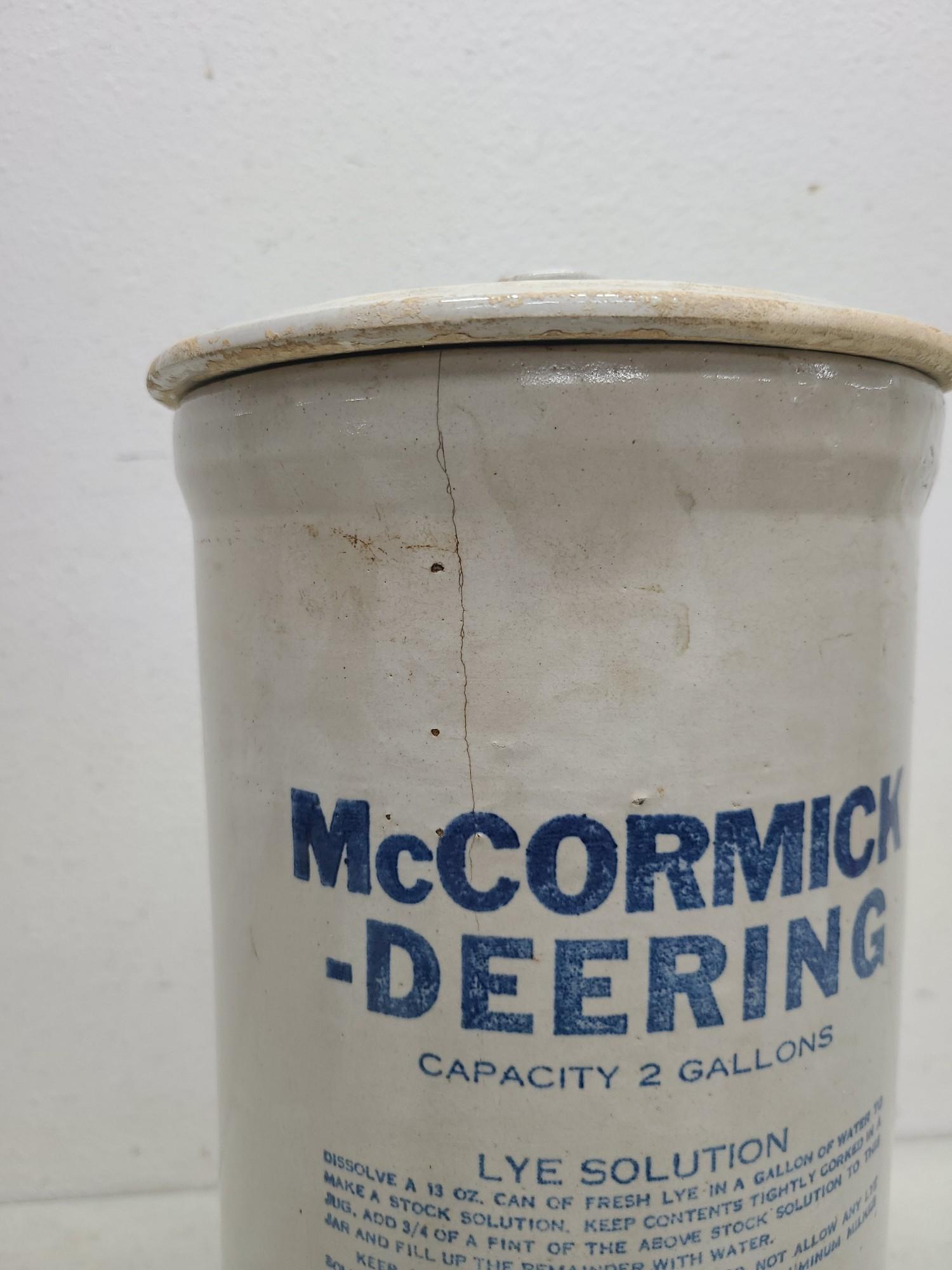 2gal McCormick-Deering Lye Crock