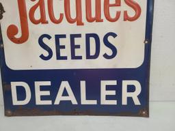 SST Embossed,  Jacques Seed Dealer Sign