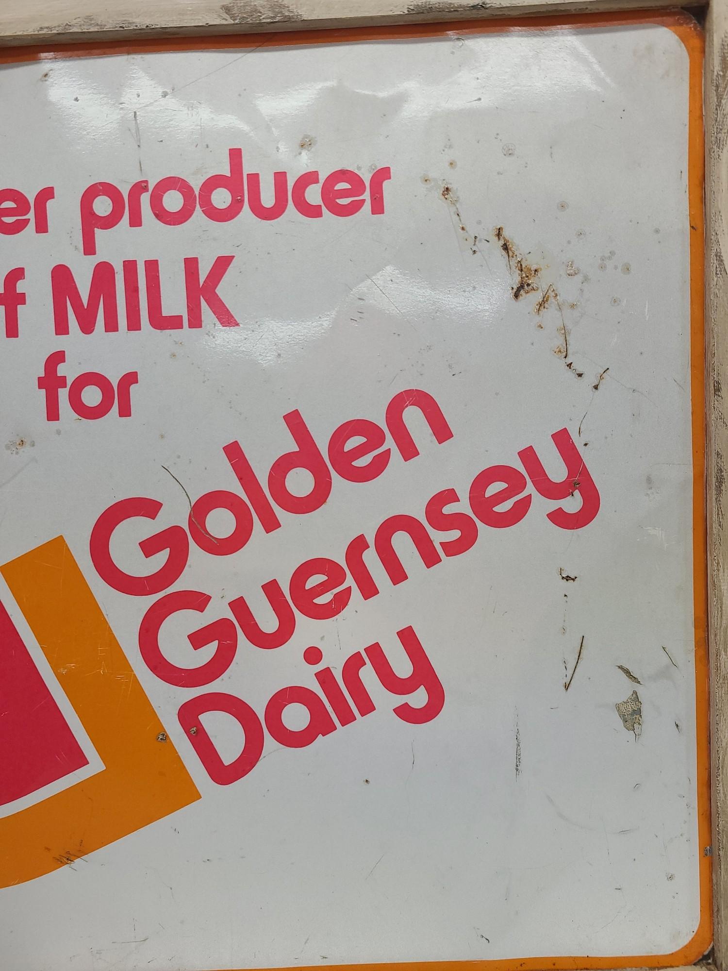 DST,  Golden Guernsey Dairy Sign