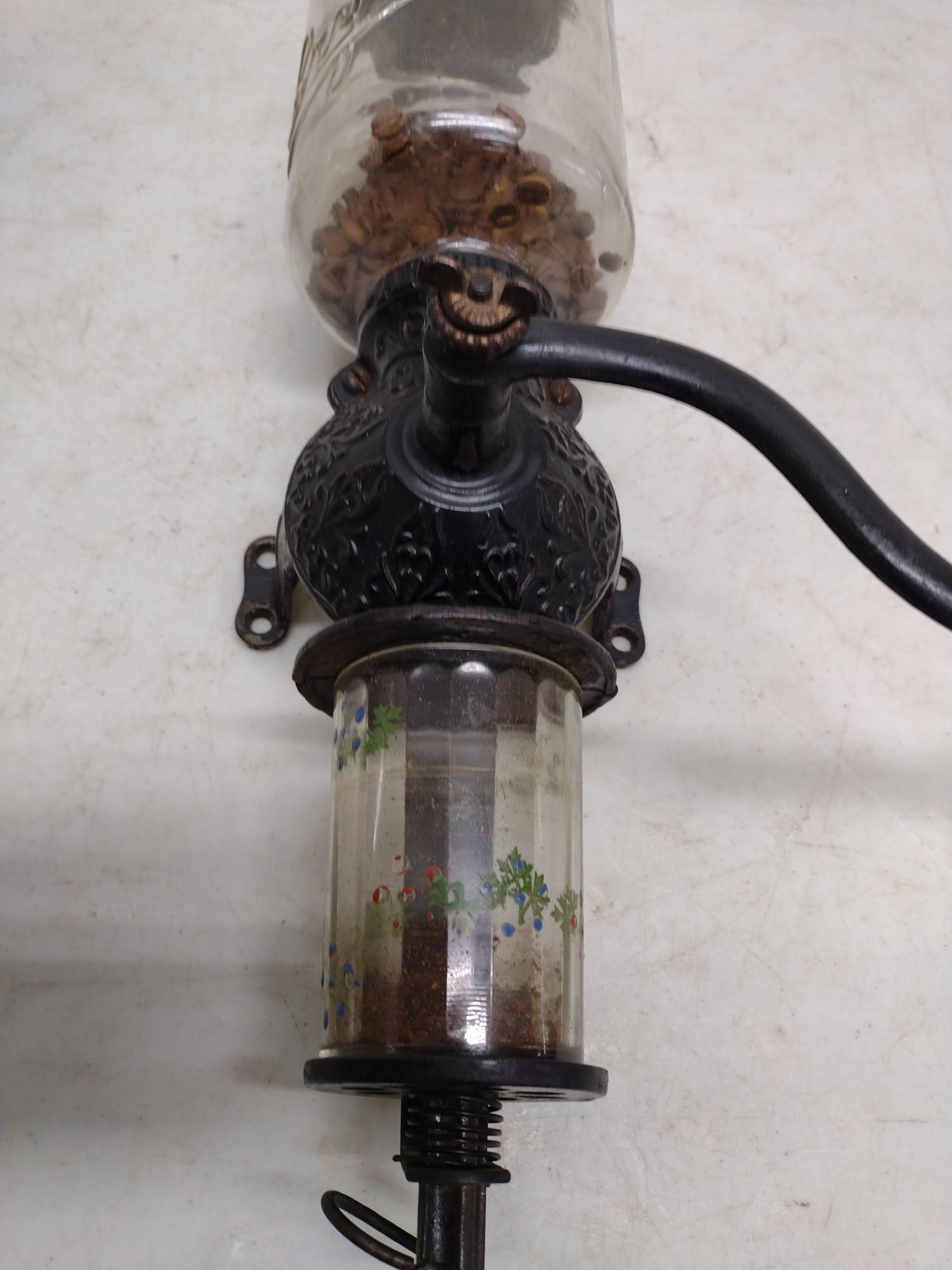 Vintage Crystal Arcade Coffee Grinder