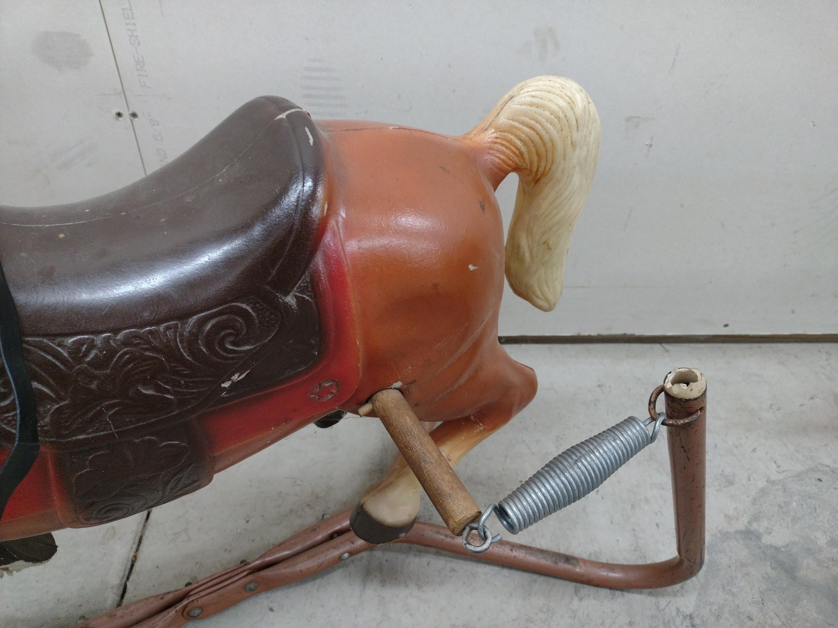 2 Vintage Spring Rocking Horses