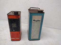 2 Vintage Oil Cans