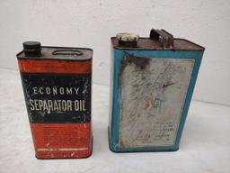 2 Vintage Oil Cans