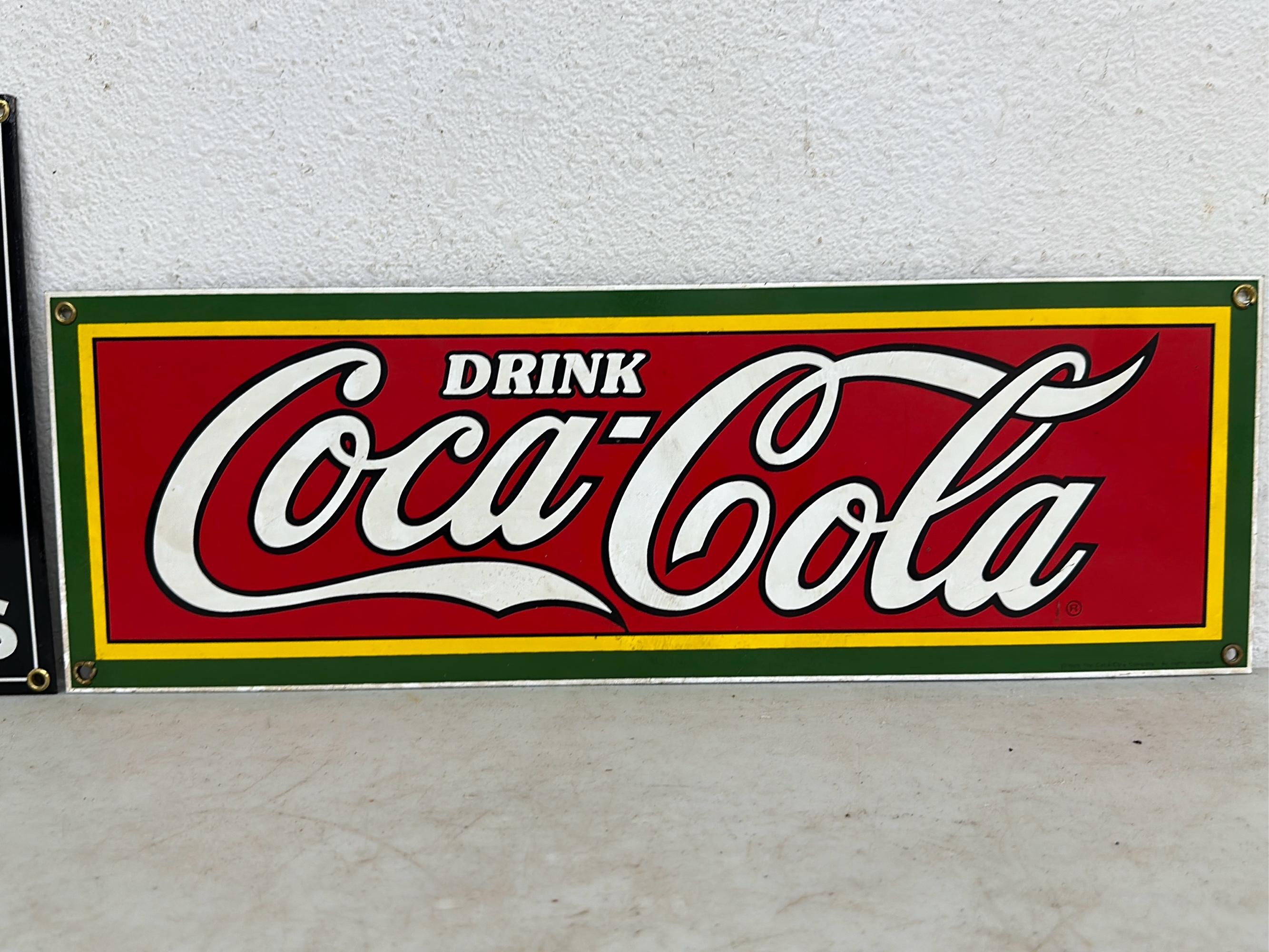 2x SSP Signs Coca-Cola & Cowhide Brand