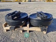 LOTE DE (2) RUEDAS GUIA (NUEVAS)