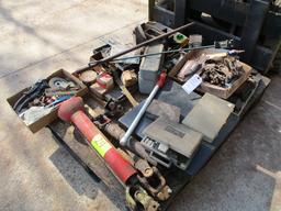 PALLET LOT=DRIVE SHAFTS/3 JAW CHUCK/SCALE/ASST. TOOLS