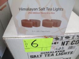 HIMALAYAN YIN & YANG SALT TEA LIGHT-5-6 LB $22.15 RETAIL