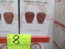 HIMALAYAN SALT APPLE TEA LIGHT-7-8 LB. $23.00 RETAIL