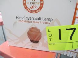 HIMALAYAN PINK & WHITE SALT FLOWER LAMP-95-130 LBS $380.00 RETAIL