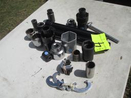 LOT-LARGE SOCKETS-APPROX 20 PCS.