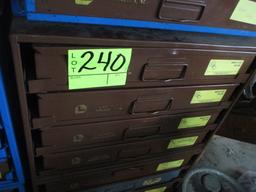 LOT-(4) HARDWARE ASSORTMENT BOXES/LAWSON ETC.