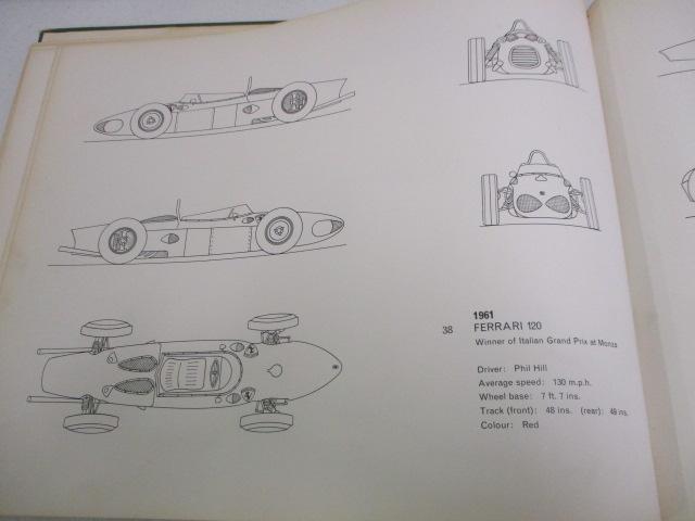 COFFEE TABLE BOOK-SPORTS CARS AND GRAND PRIX DRAWINGS BY R. HAYS PUBLISHED 1964 DETAILED DRAWINGS