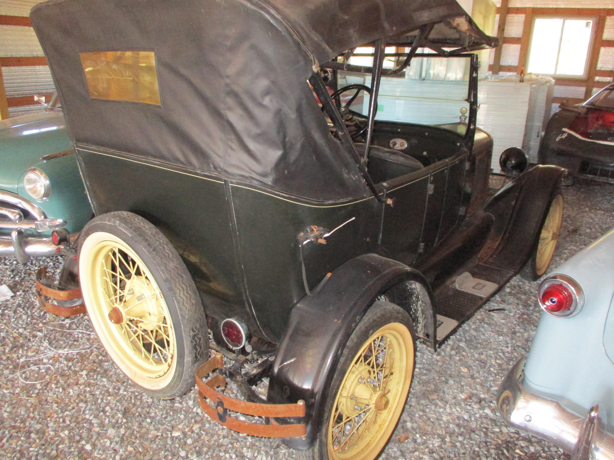 MODEL T WITH RAJO HEAD-RUXTELL REAR-ROCKY MOUNTAIN BRAKES=WIRE WHEELS