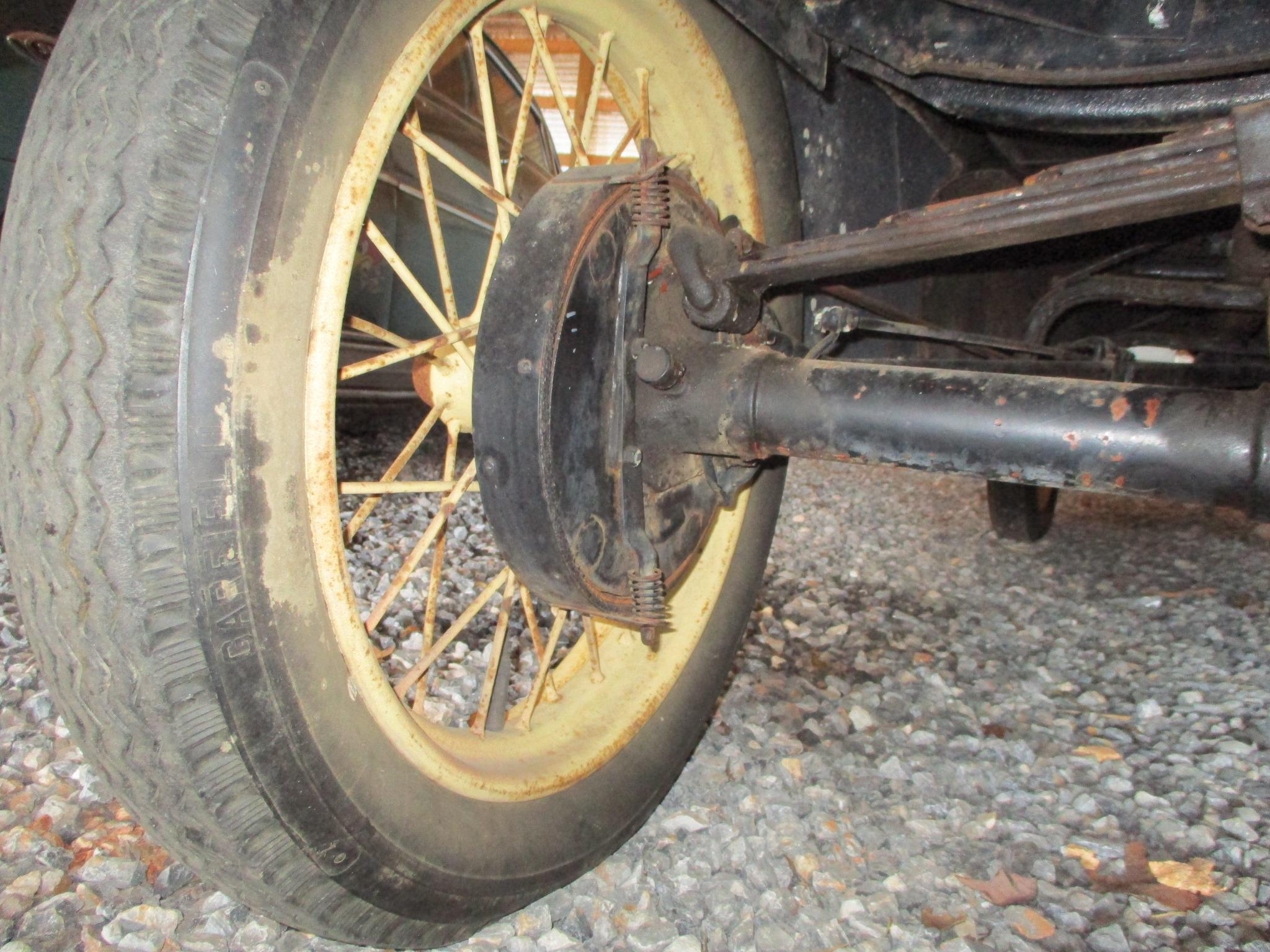 MODEL T WITH RAJO HEAD-RUXTELL REAR-ROCKY MOUNTAIN BRAKES=WIRE WHEELS