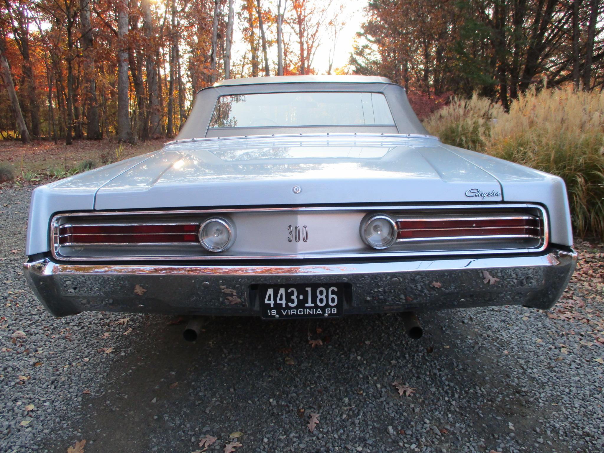 1968 CHRYSLER 300C CONVERTIBLE-2 OWNER CAR