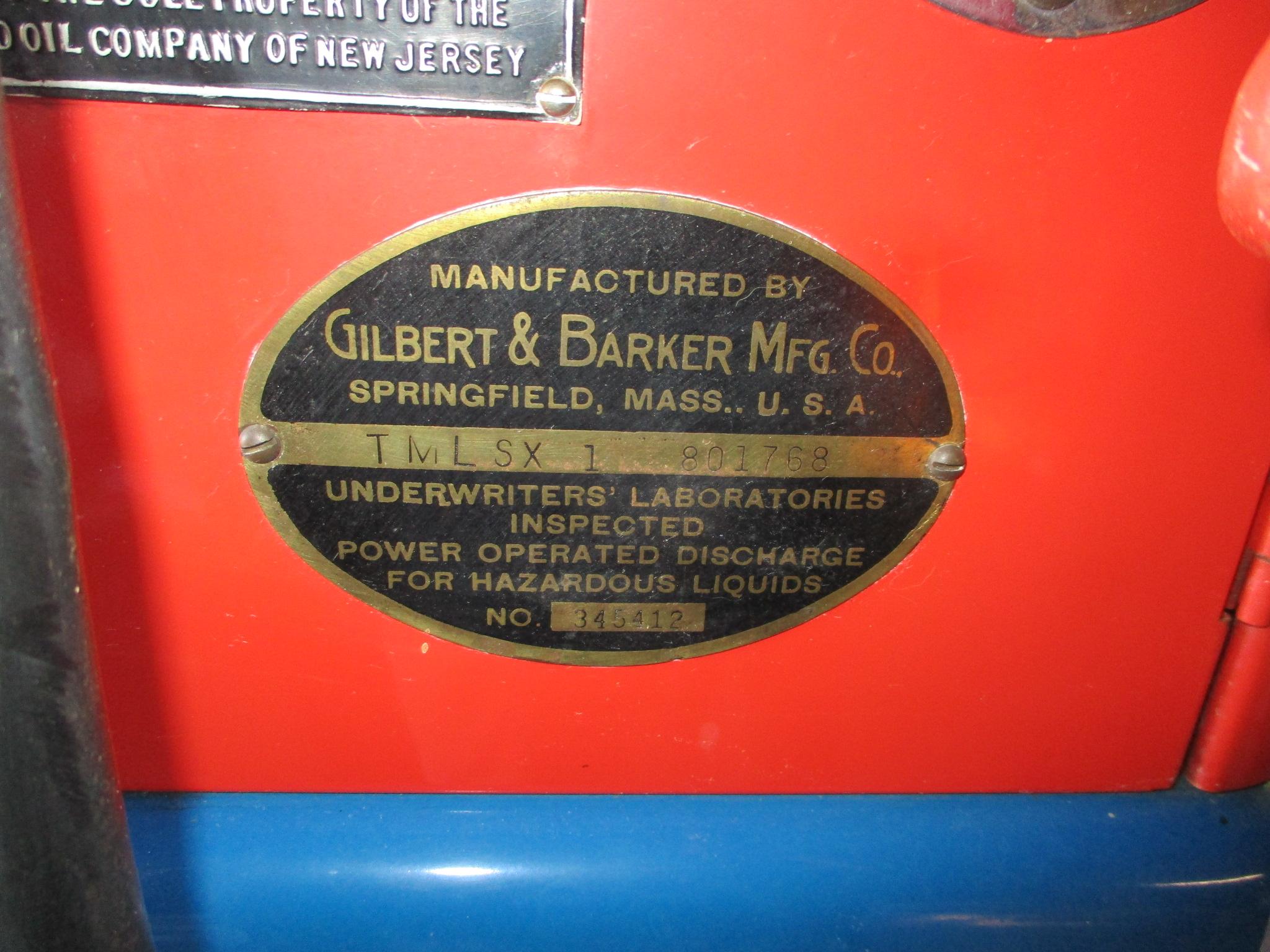 GILBARCO CLOCK FACE MODEL TMLSXI WITH ORIGINAL ESSO EXTRA GLOBE INCLUDED