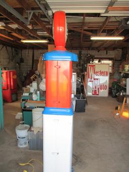 GILBARCO CLOCK FACE MODEL TMLSXI WITH ORIGINAL ESSO EXTRA GLOBE INCLUDED
