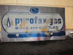 ROAD TACKER SIGN-PYROFAX GAS/PROPANE 114 IN X 60 IN.