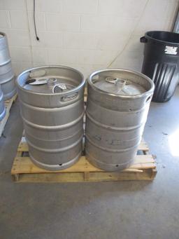 LOT-(2)  1/2 BBL KEGS-MAY HAVE RESIDUAL CONTENTS