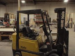 YALE GLCO50  FORKLIFT-PROPANE-CUSHION TIRES-RECENT SERVICE-MUST REMAIN ON SITE THRU LOADOUT.