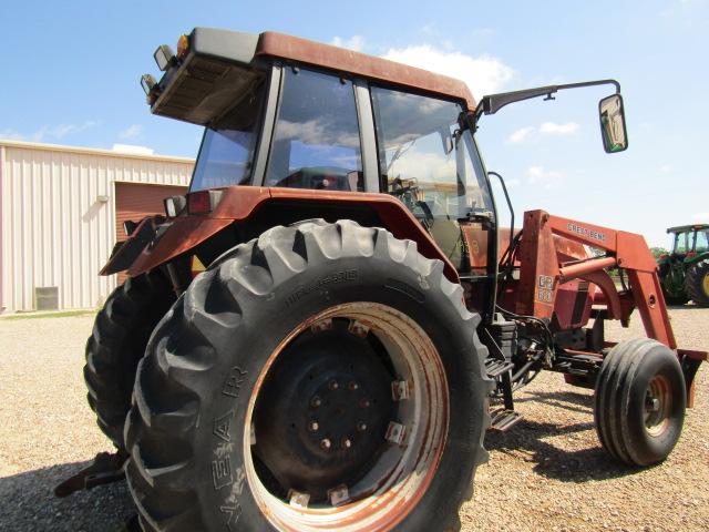 1938 5230 CASE IH C/A 2WD W/660 GB LOADER W/HAY FORK 18.4X38 4996HRS S/N:JJF1057271