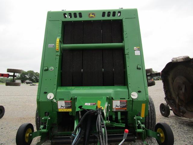 4591 460M JOHN DEERE ROUND BALER W/540 PTO & MONITOR 5568 HOURS