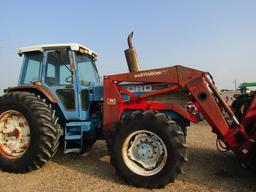 4599 TW-25 FORD C/A MFD W/WESTENDOFF LOADER W/GRAPPLE BUCKET & FORKS 5584 HOURS