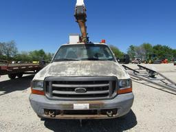 9092 1999 F-350 FORD SUPER DUTY UTILITY BUCKET TRUCK NO TITLE S/N:1FDWF36F4YEB06189