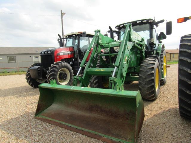 9296 6155R JOHN DEERE C/A MFD PQ W/640R JOHN DEERE LOADER W/3RD FUNCTION 480/80R42 3440 HOURS