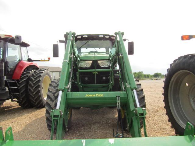 9296 6155R JOHN DEERE C/A MFD PQ W/640R JOHN DEERE LOADER W/3RD FUNCTION 480/80R42 3440 HOURS