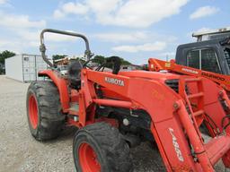 9306 L5030 KUBOTA 2 POST MFD W/LA853 KUBOTA LOADER "SALVAGE BAD ENGINE"