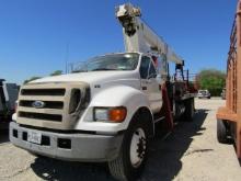 9230 F-750 FLATBED CRANE TRUCK W/HYDROLIC BOOM 162,644 MILES S/N:3FRPF75135V189734