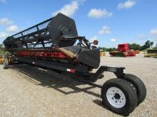 9504 1020 CASE IH 25' GRAIN HEAD W/430 INDUSTRIAS AMERICAN HEADER TRAILER S/N:JJC0318430