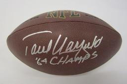 Paul Warfield Cleveland Browns signed autographed brown football "64 Champs" inscription Certified C
