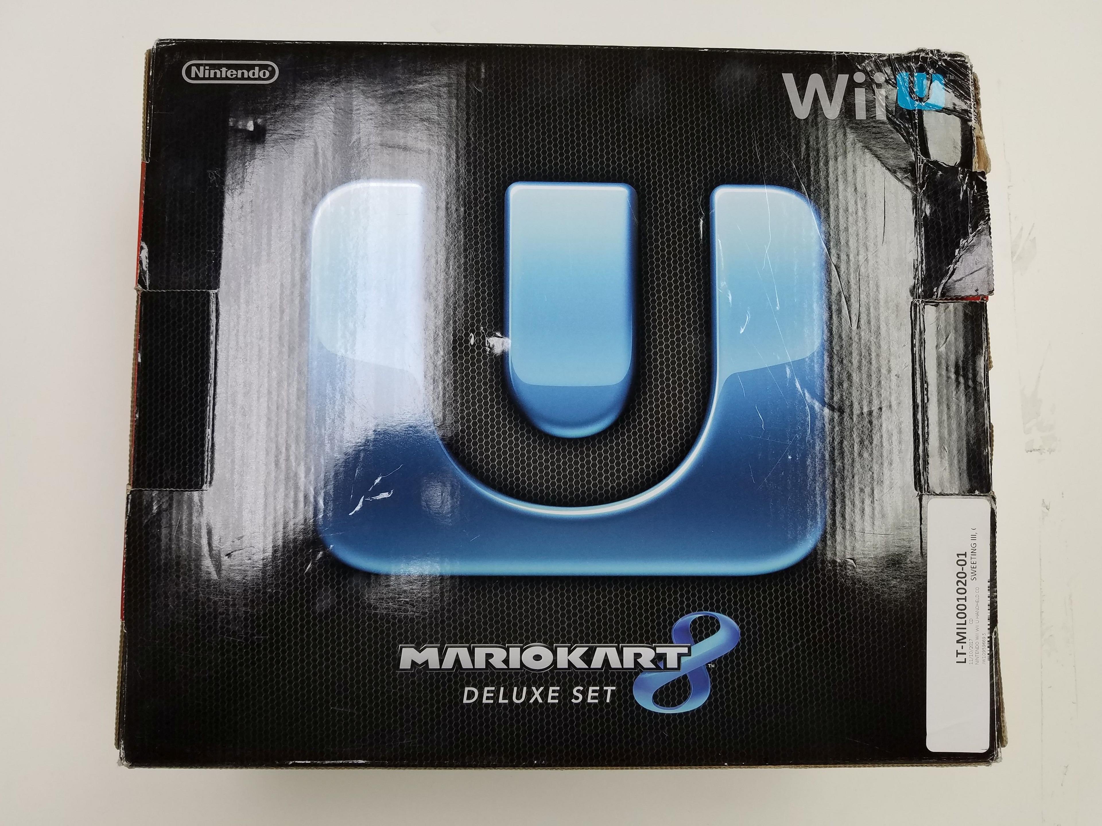 Nintendo Wii U Black Mario Kart 8 in Box with Game