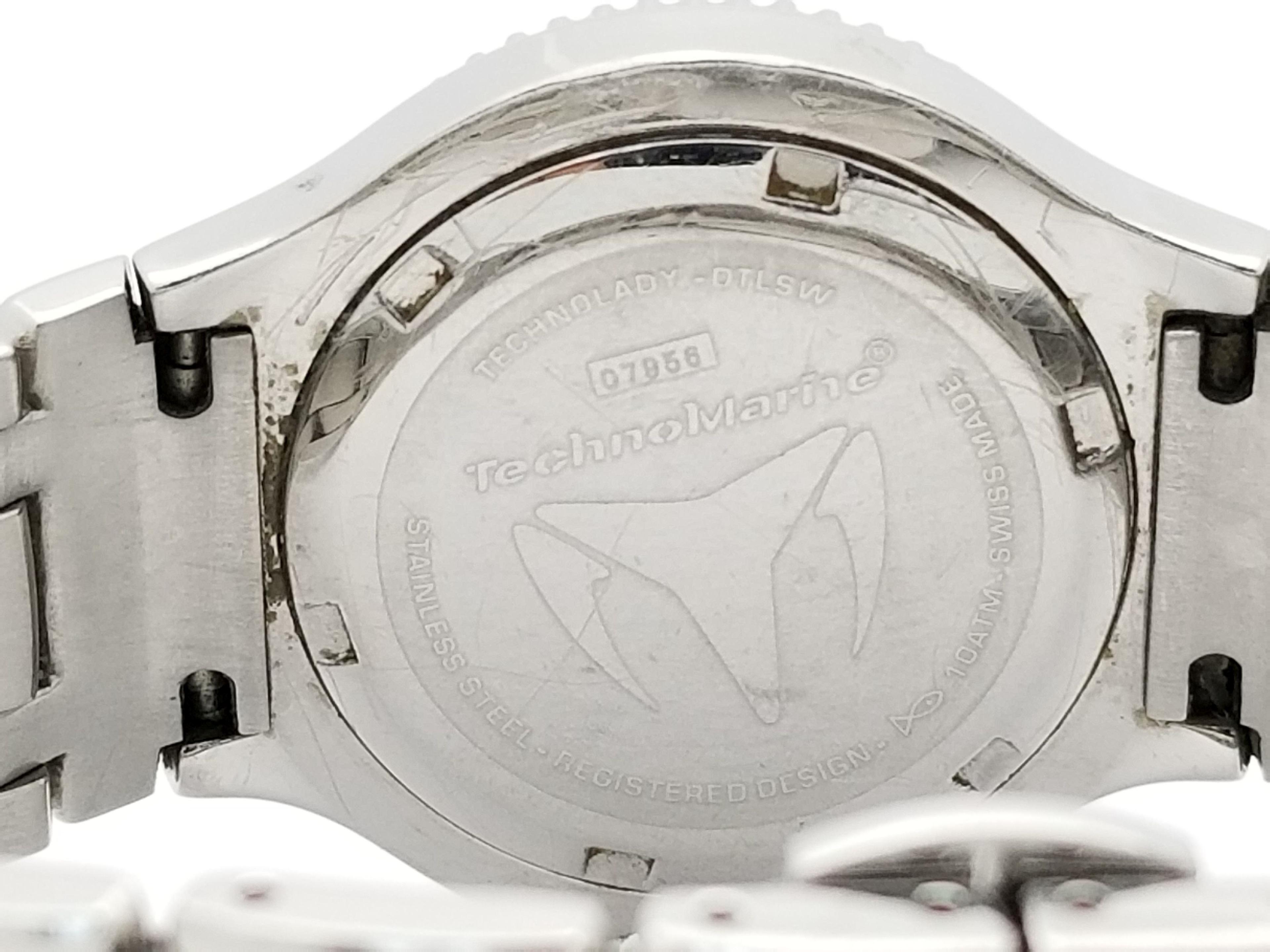Womens TechnoMarine Technolady 100m Diamond Bezel & Diamond Dial Watch