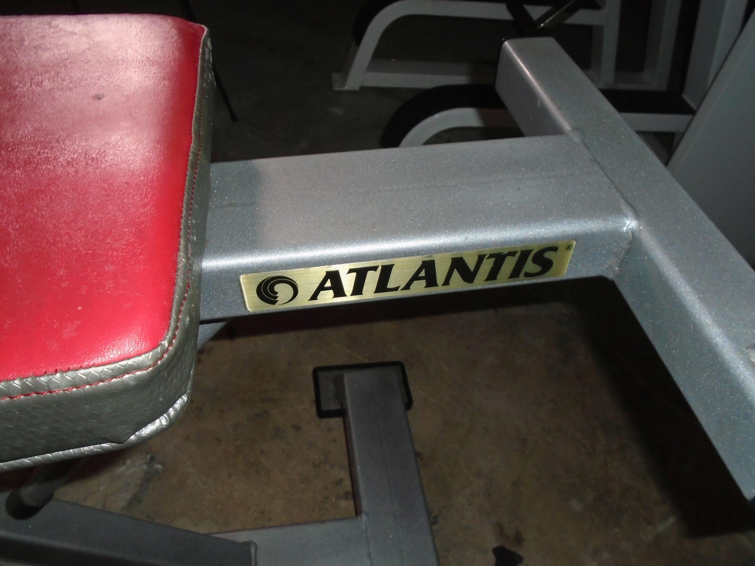 Atlantis Precision Series Adjustable Leg Raise exercise machine.