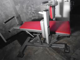 Atlantis Precision Series Adjustable Leg Raise exercise machine.