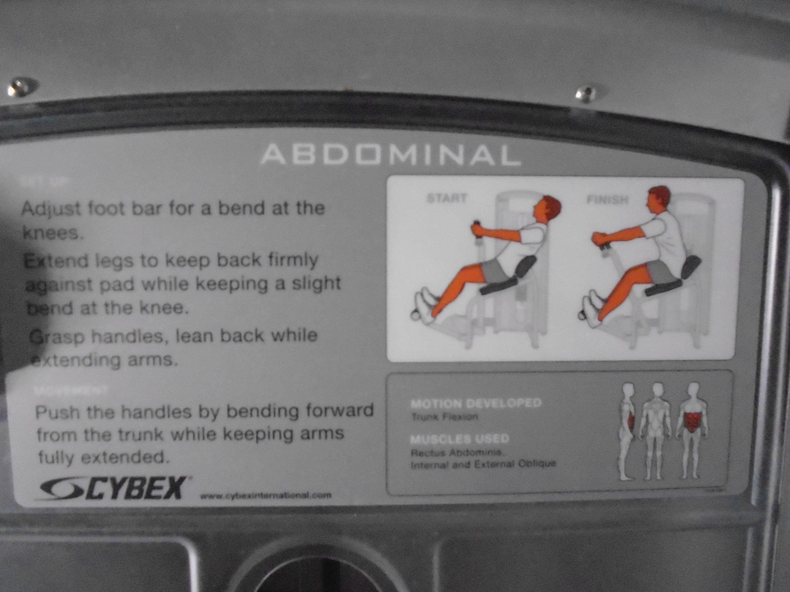 Cybex VR3 Abdominal machine