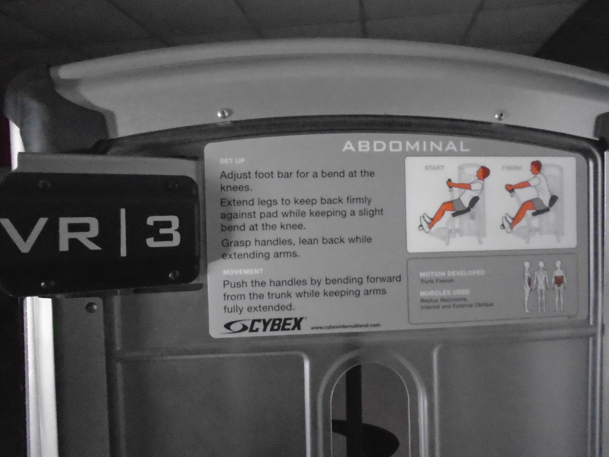 Cybex VR3 Abdominal machine