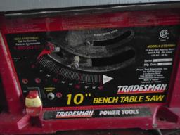 Tradesman - 10" bench table saw.
