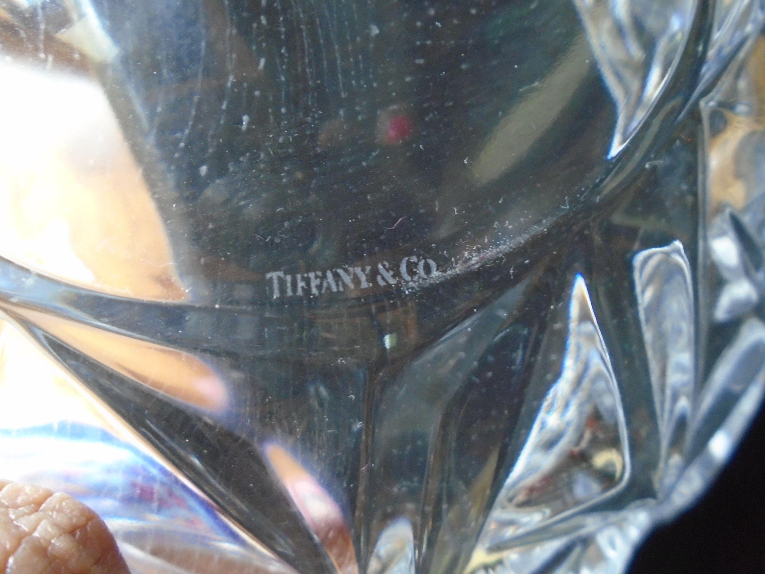 Tiffany & Co. crystal bowl.