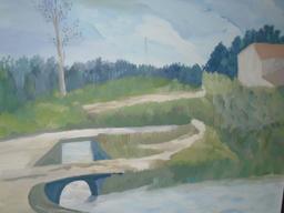Oil painting on canvas.