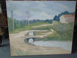 Oil painting on canvas.
