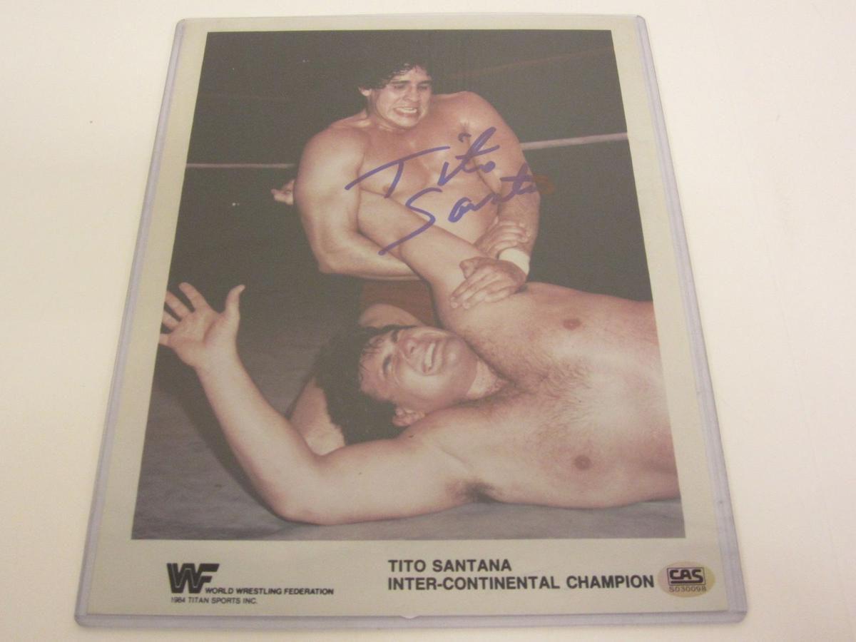 Tito Santana Signed Autographed 8x10 Photo Certified CoA