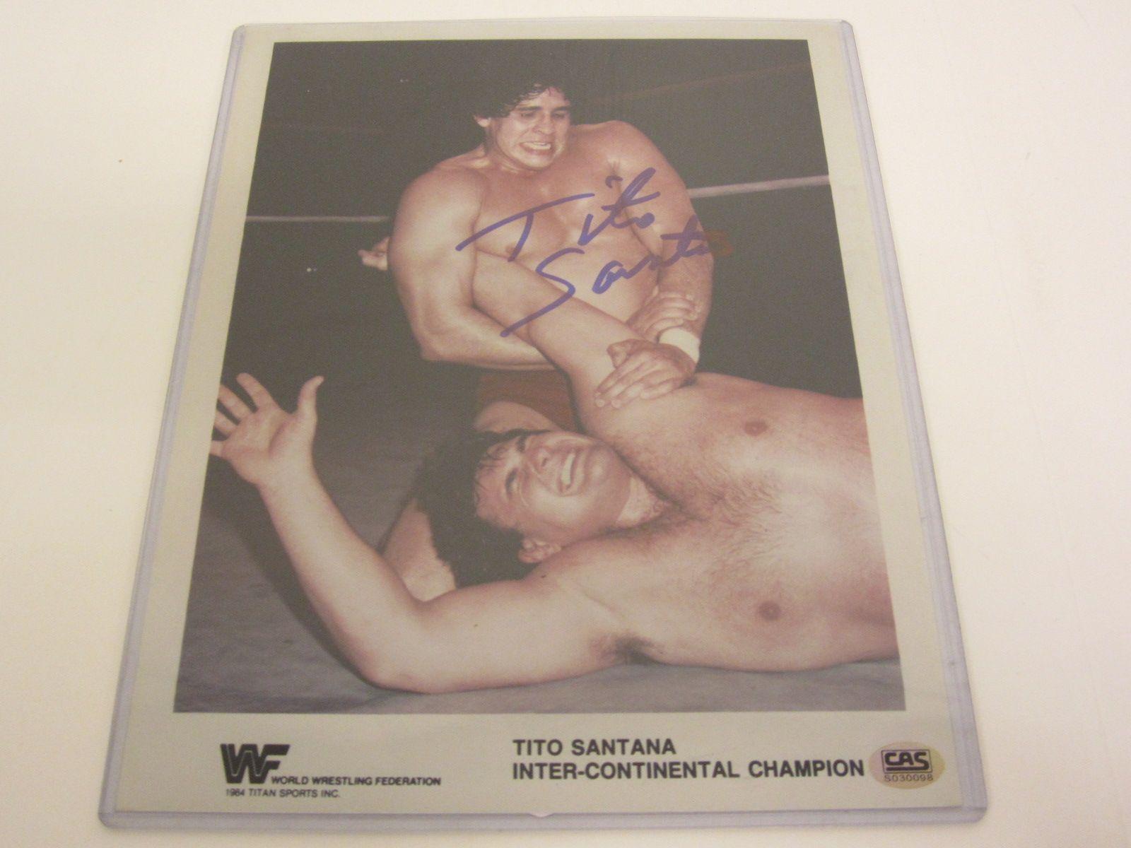 Tito Santana Signed Autographed 8x10 Photo Certified CoA